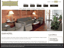 Tablet Screenshot of hoteldelafont.com